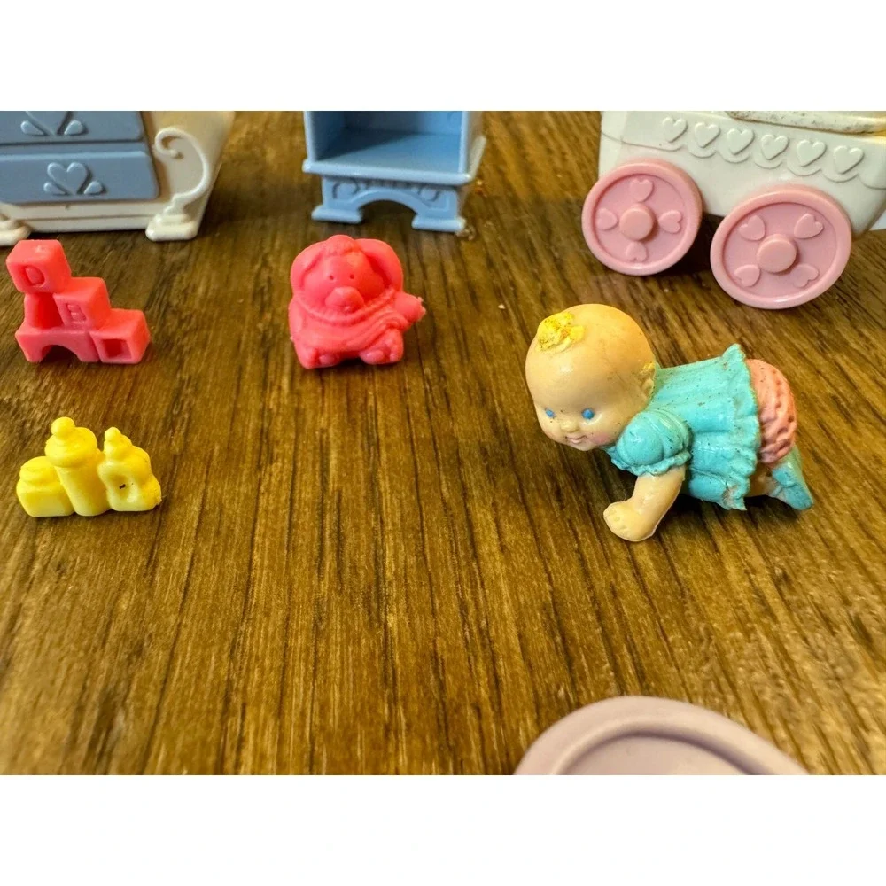 Vintage Fisher Price Precious Places Baby Nursery Lot Toys Furniture Accessories